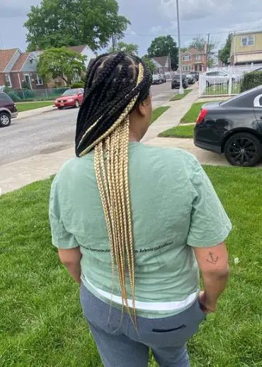 Newbie blonde box braids