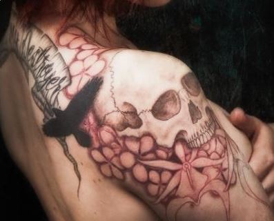 Skull Shoulder Tattoo