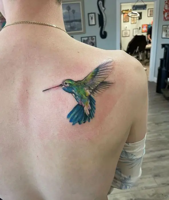 blue bird tattoo