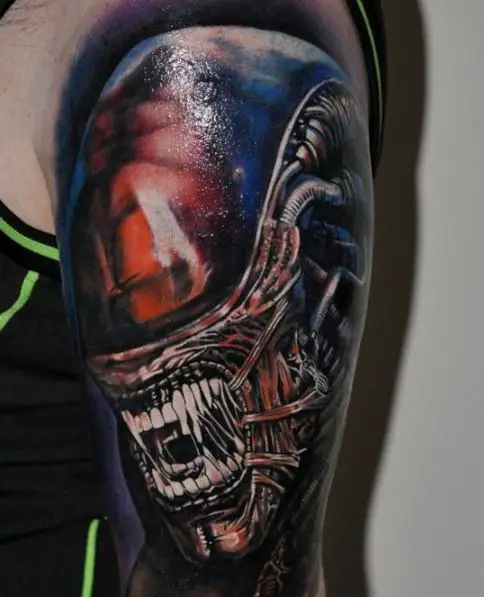 complex alien tattoo