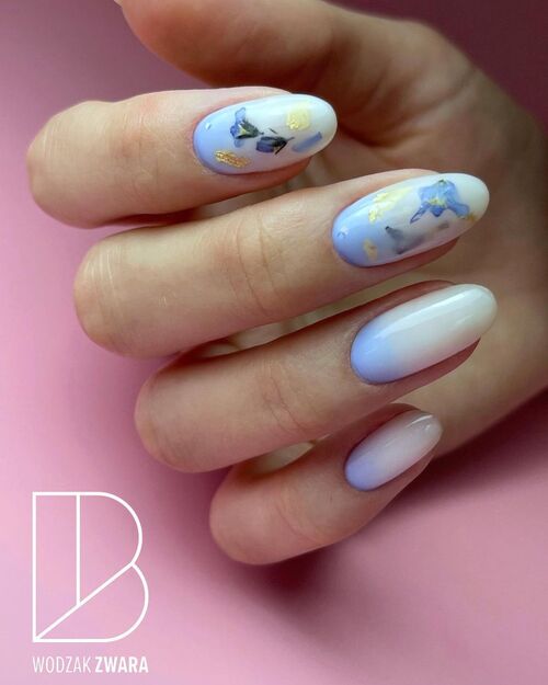 ombre style nails for spring