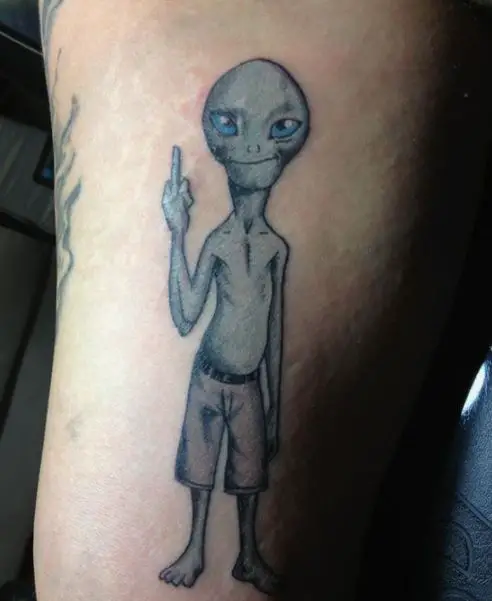 paul the alien tattoo