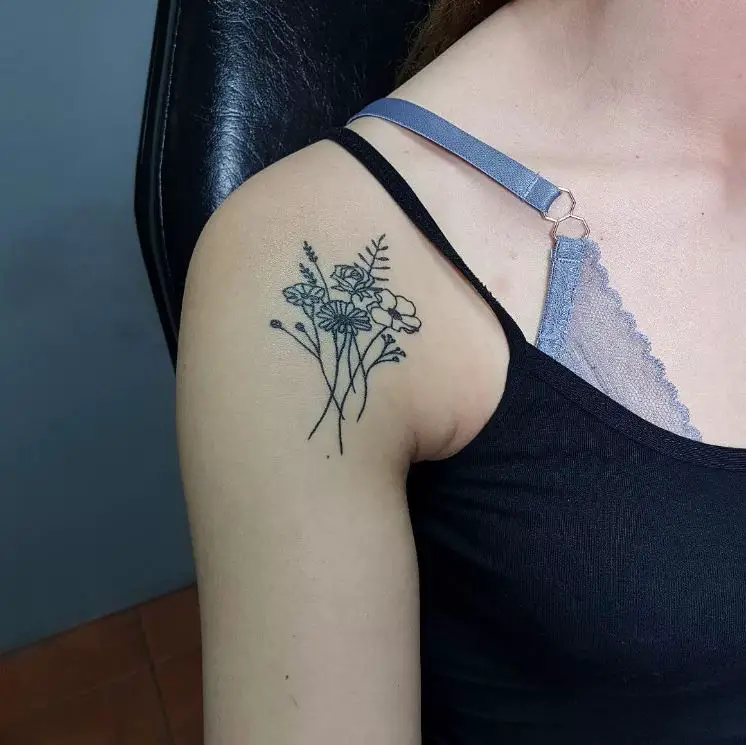 small shoulder tattoo