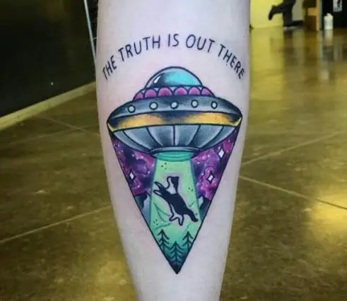 'truth is out there' alien tattoo