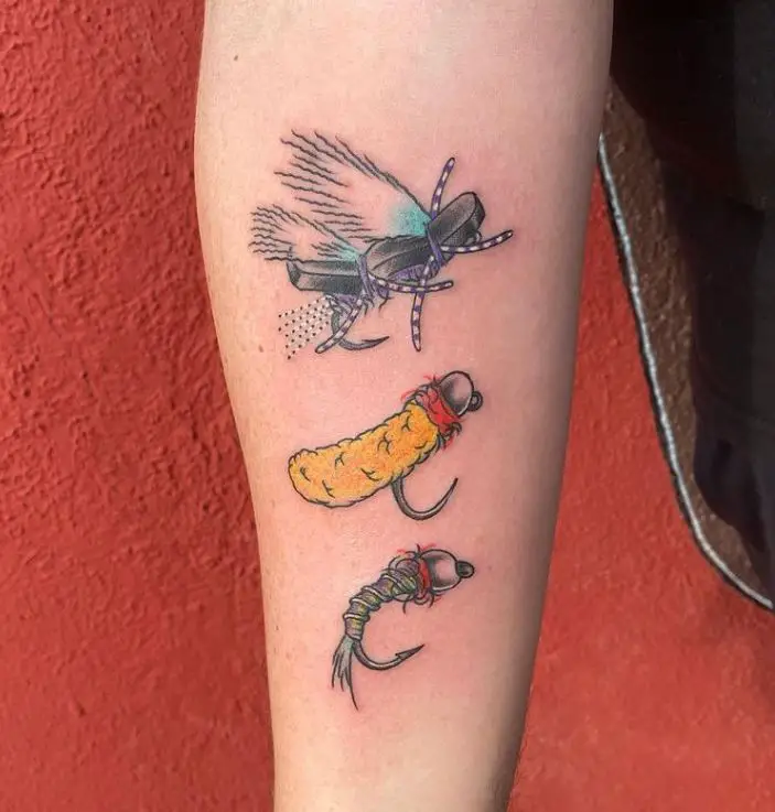 3 fly fishing tattoos