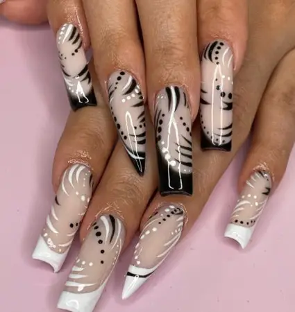 90s Acrylic Baddie Nails