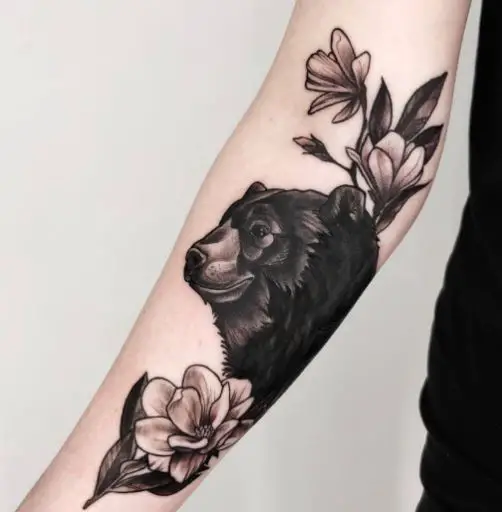 American black bear tattoo