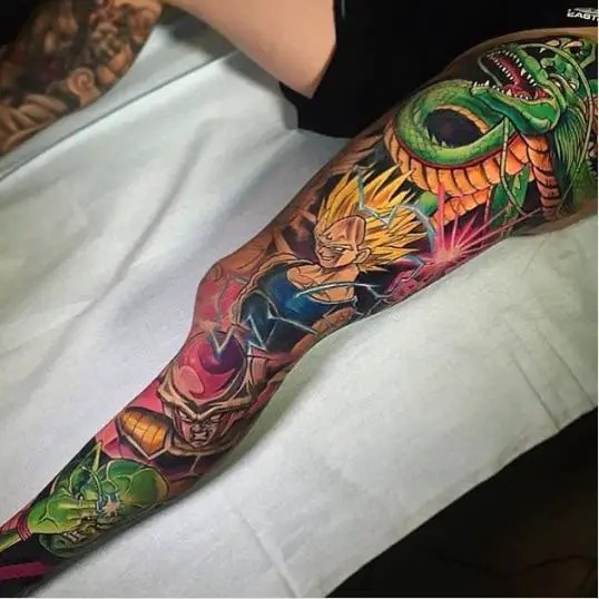 Full leg anime tattoo by berzerker104 on DeviantArt