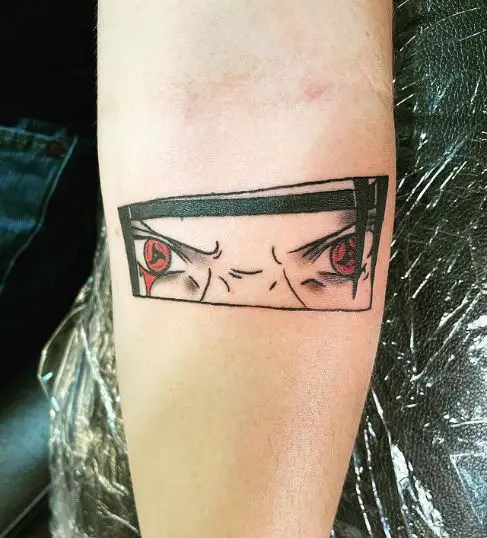 Anime Character Eyes Tattoo
