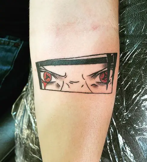 anime eyes done by Rosie at needlework tattoo in sterling heights MI  r tattoos