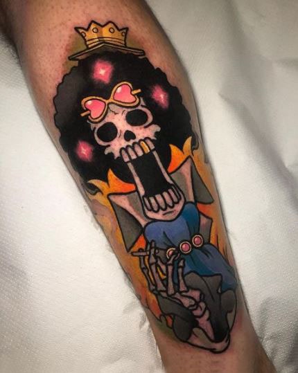 Anime Tattoo of Brook