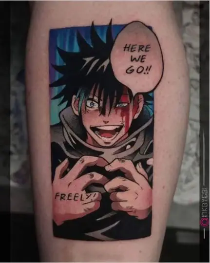 Anime Tattoo of Light Yagami from Death Note