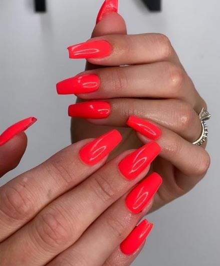 Apress Coffin Shape Bright Summer Nails