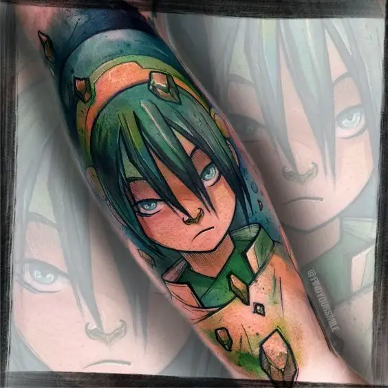 Avatar Toph Tattoo