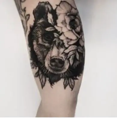 Black Bear Tattoo For Arms