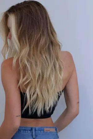 Blonde Ombre Highlight For Dark Brown Hair
