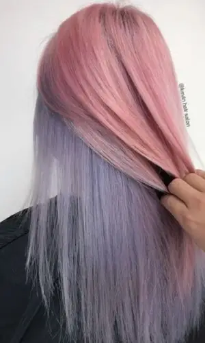 Cherry Blossom Cotton Candy hair color