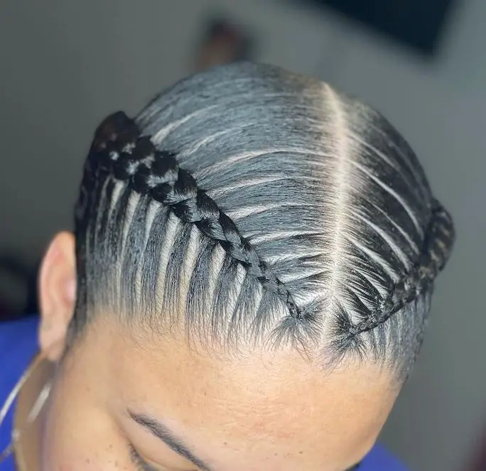 Chunky Straight Back Style Stitch Braids