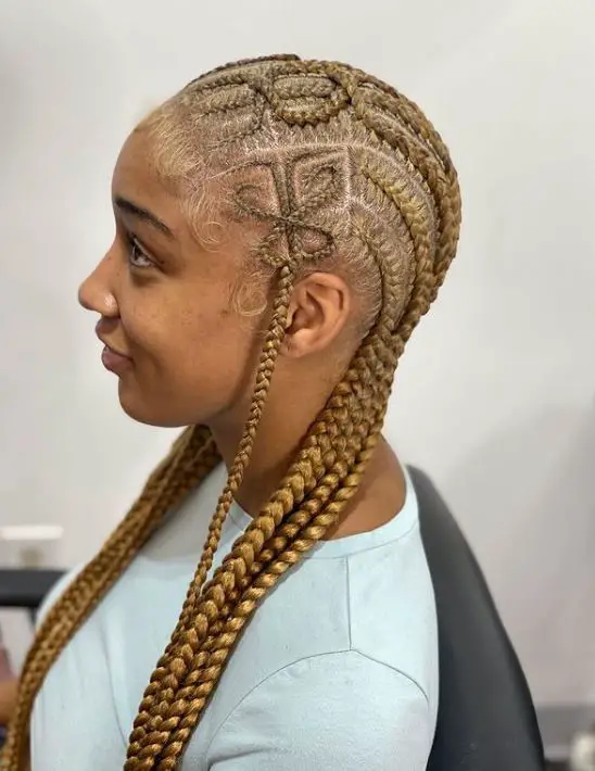 Creative Traditional hairstyle tribal braids