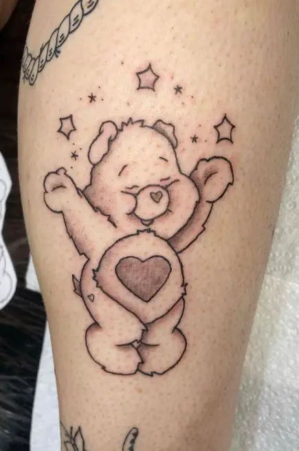Cutest little tenderheart Care bear tattoo