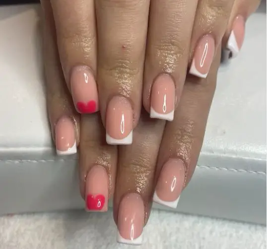 Hot French Tips Nails