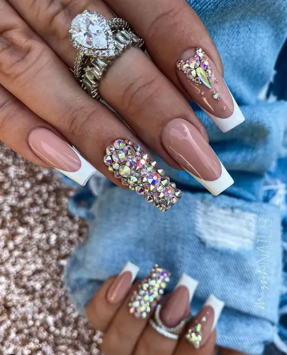 Jewel Filled Spring Nails