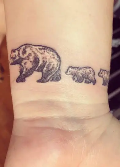 Momma and baby bears tattoo