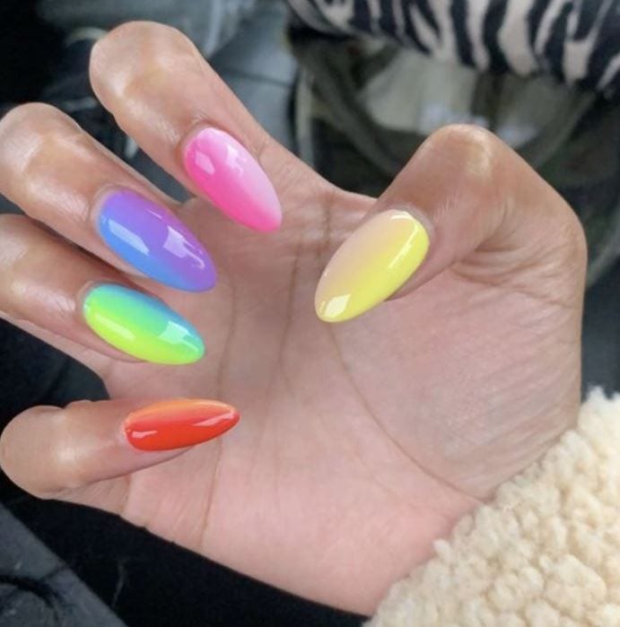 Multicolor Nails
