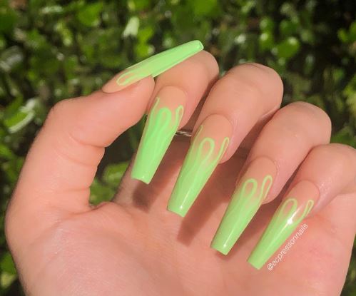 Neon Color Trendy Nails