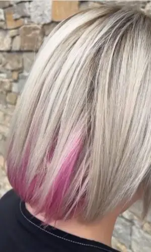 Pink Underlights for Ash Blonde