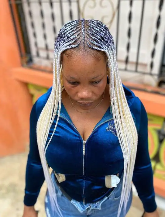 Platinum Blonde Fulani Tribal Braids