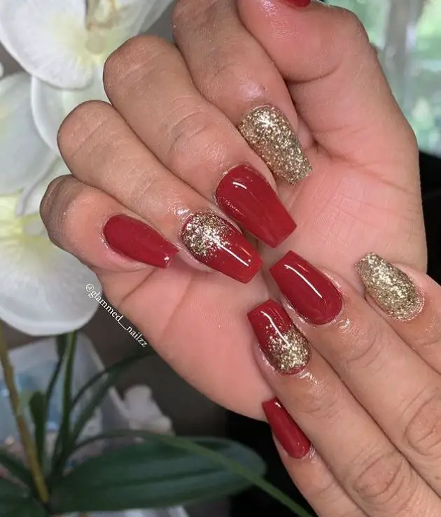 Red Coffin Nails