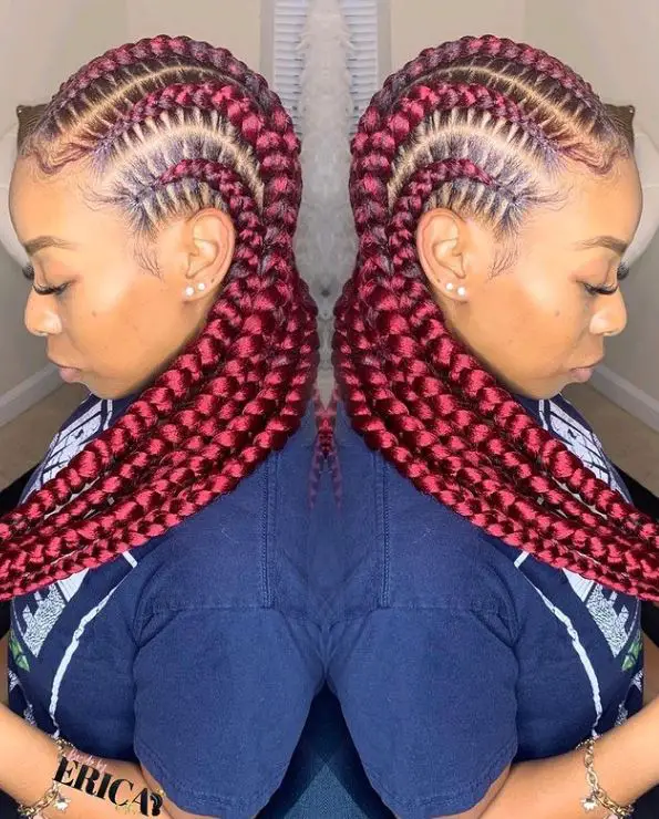 Red Stitch Braids