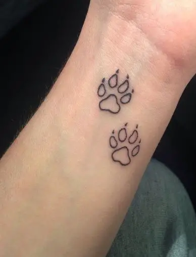 Simple Bear Paw Tattoo