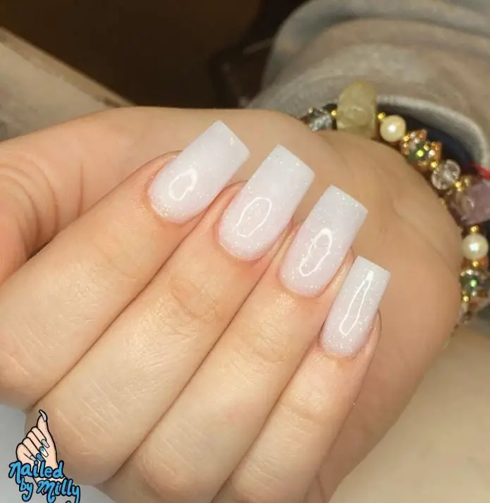 Simple Coffin Graduation Nails