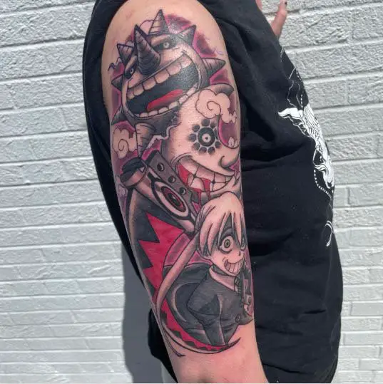 Soul Eater Half Sleeve Tattoo