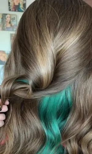 Emerald Highlight for Brown Hair