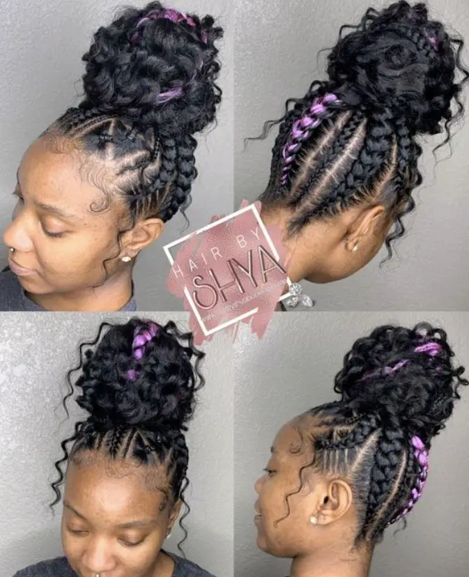 Stitch Braids Updo