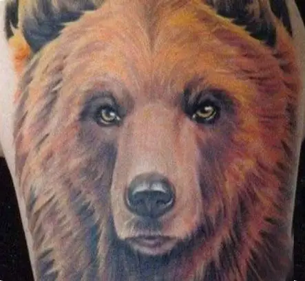 Stunning and Realistic Bear Tattoo