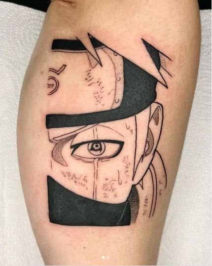 The Kakashi Portrait Tattoo