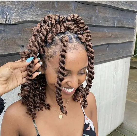 Thick Chunky Brunette Twists