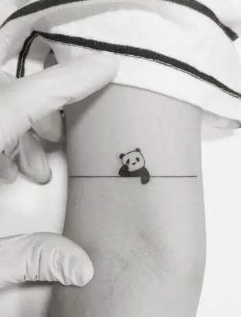 Thinking Panda Tattoo