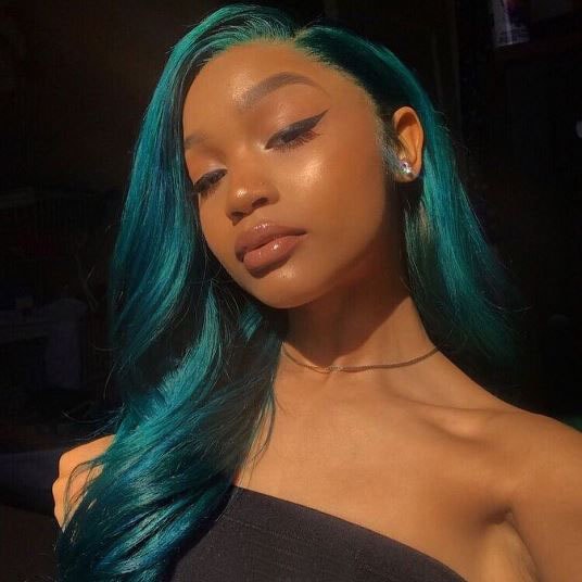 Turquoise Blue Green Color For Usual Hair