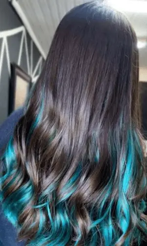 Underlights with Blue Chunky Highlights
