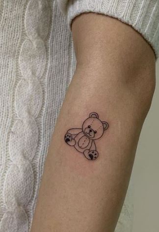 Usual Teddy Bear Tattoo