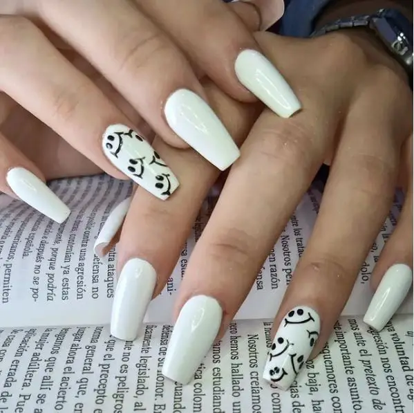 White Coffin Nails