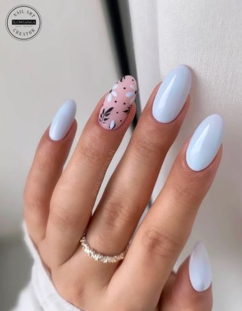 blue Spring nails