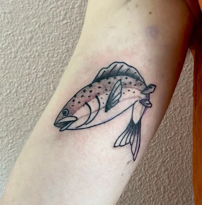 little carp fish tattoo