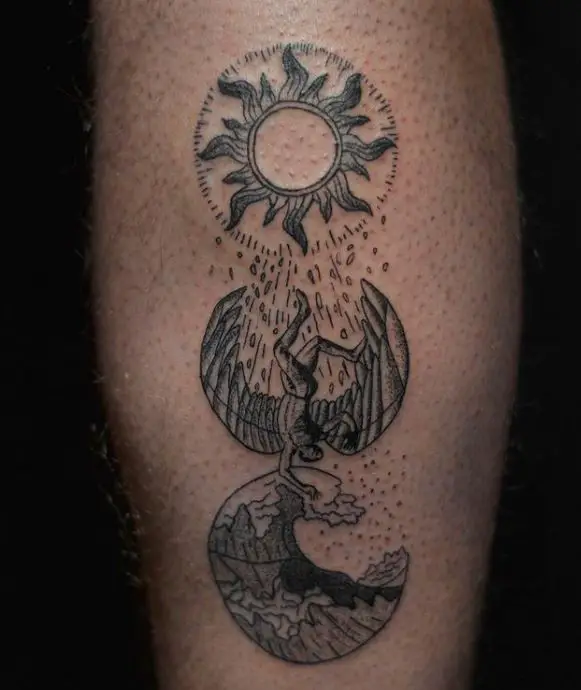 parable of Icarus tattoo