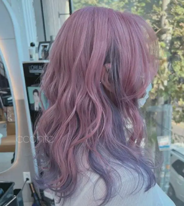 pastel two tone hair